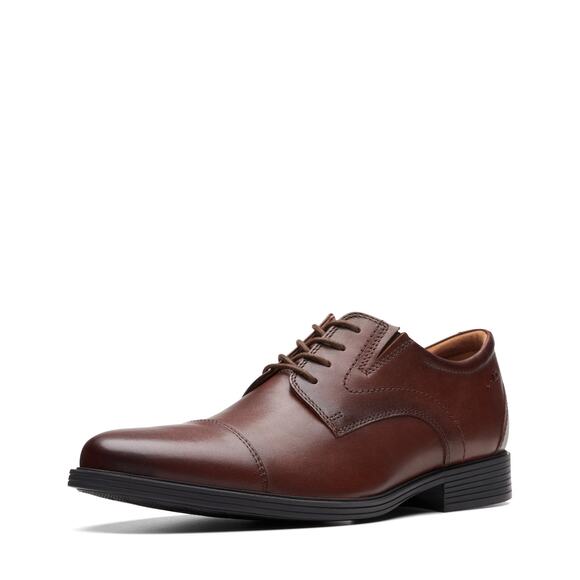 NWT Clarks Collection Men’s Whiddon Cap Oxford Mahogany Leather Size 8